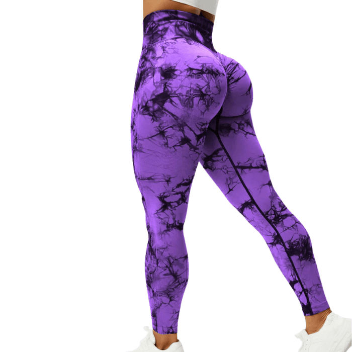 Tie Dye Workout Leggings – Sculpting Fit for Active Sessions