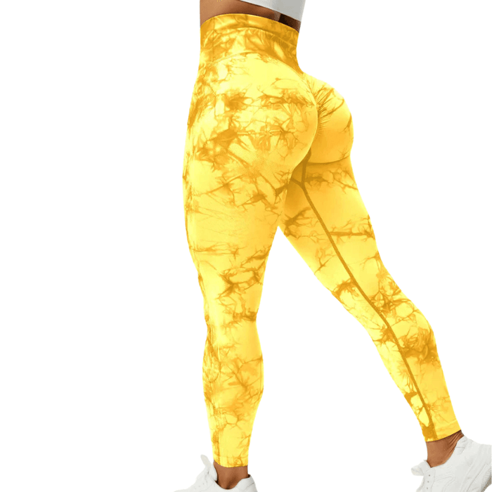 Tie Dye Workout Leggings – Sculpting Fit for Active Sessions