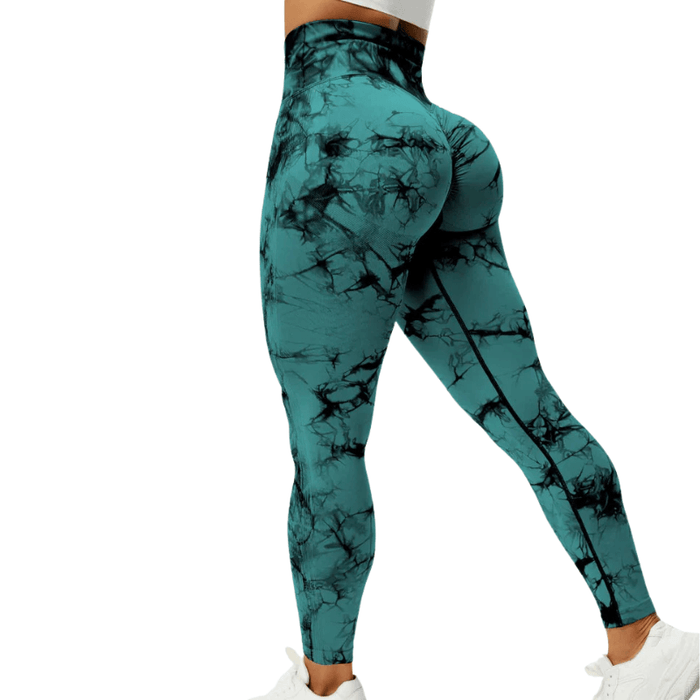 Tie Dye Workout Leggings – Sculpting Fit for Active Sessions