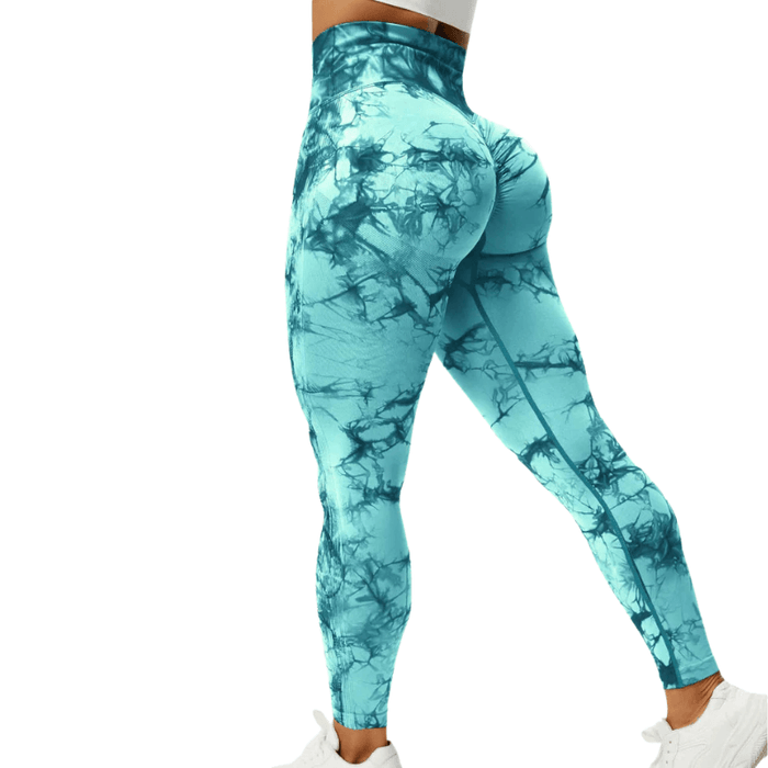 Tie Dye Workout Leggings – Sculpting Fit for Active Sessions