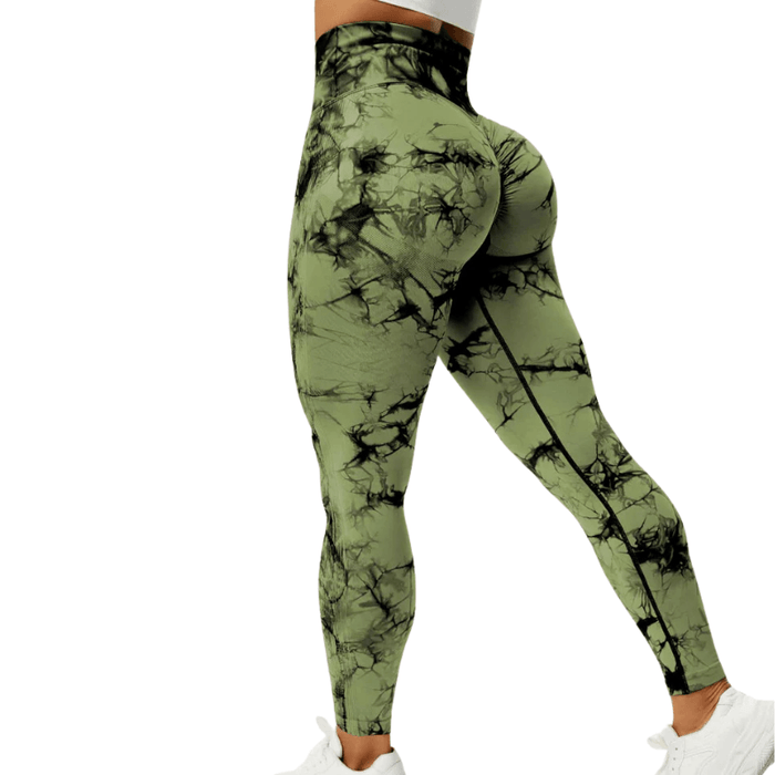 Tie Dye Workout Leggings – Sculpting Fit for Active Sessions