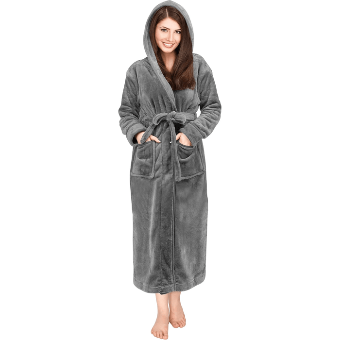 Hooded Flannel Fleece Robe – Comfortable and Cozy Lounge Wear