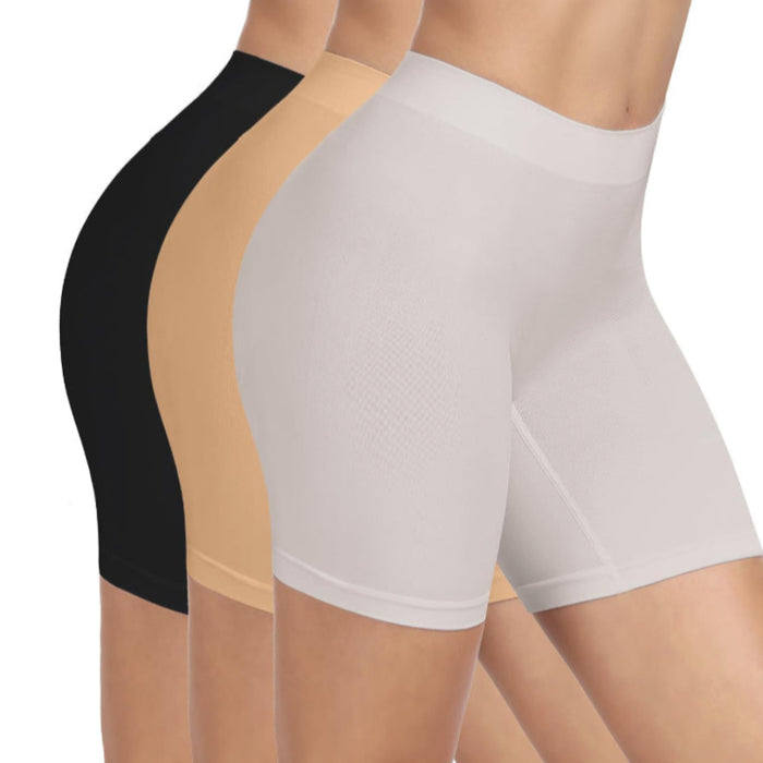 Pack Of 3 Seamless Layering Slip Shorts For Activewear