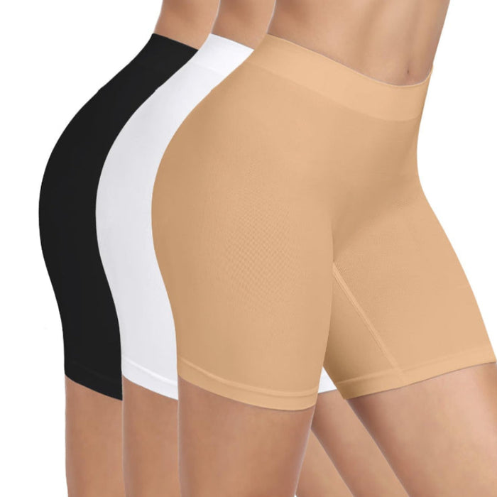 Pack Of 3 Seamless Layering Slip Shorts For Activewear