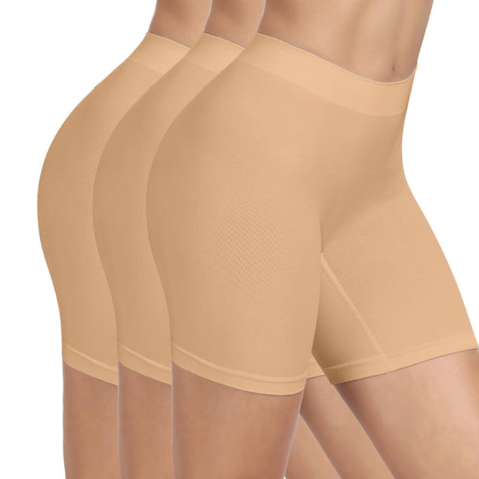 Pack Of 3 Seamless Layering Slip Shorts For Activewear