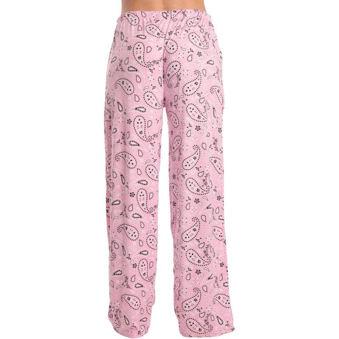 Bandana Print Pajama Pants – Soft Cotton Lounge Bottoms for Relaxing