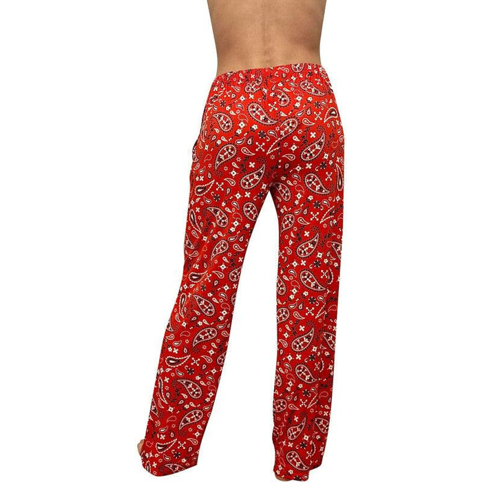 Bandana Print Pajama Pants – Soft Cotton Lounge Bottoms for Relaxing