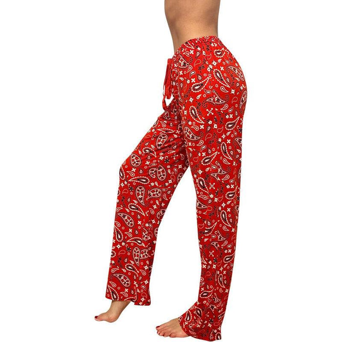 Bandana Print Pajama Pants – Soft Cotton Lounge Bottoms for Relaxing