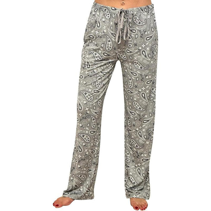 Bandana Print Pajama Pants – Soft Cotton Lounge Bottoms for Relaxing