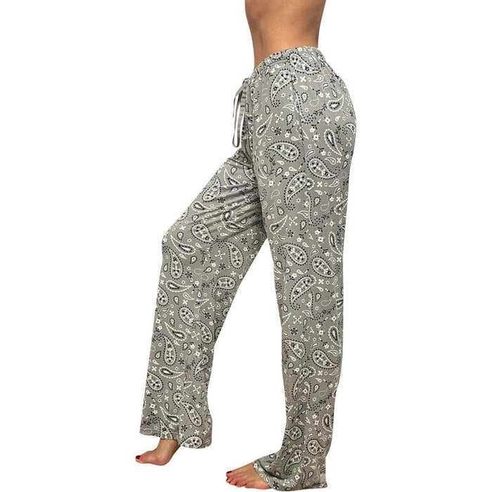 Bandana Print Pajama Pants – Soft Cotton Lounge Bottoms for Relaxing