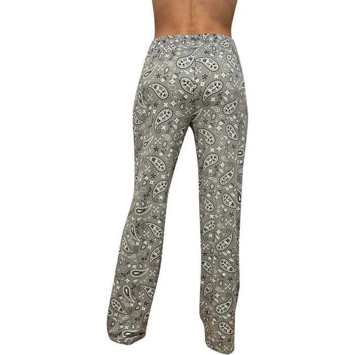 Bandana Print Pajama Pants – Soft Cotton Lounge Bottoms for Relaxing