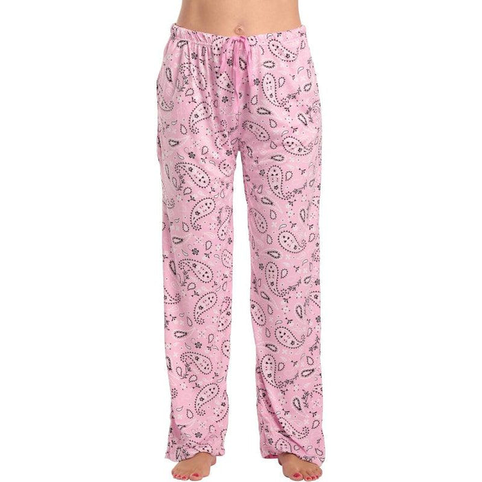 Bandana Print Pajama Pants – Soft Cotton Lounge Bottoms for Relaxing