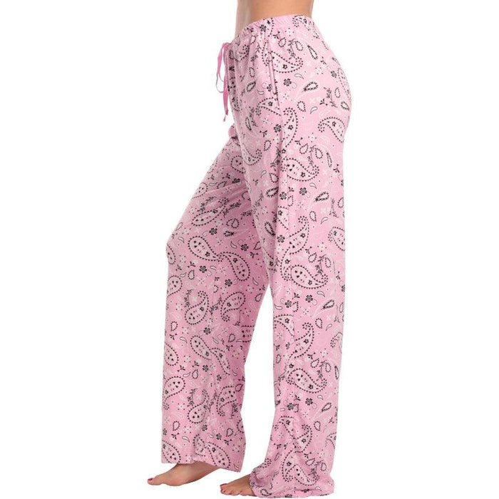 Bandana Print Pajama Pants – Soft Cotton Lounge Bottoms for Relaxing