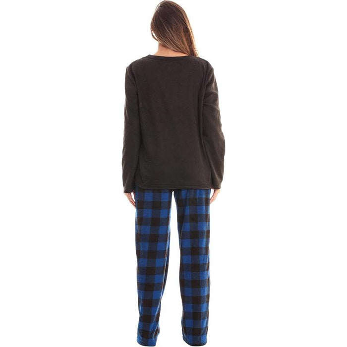 Plaid Pattern Pajama Set – Cozy Cotton Lounge Set with Matching Socks