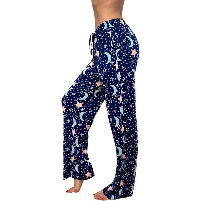 Moon Stars Pajama Pants – Soft Cotton Sleepwear for Cozy Nights