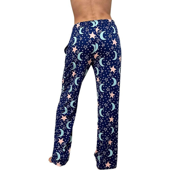 Moon Stars Pajama Pants – Soft Cotton Sleepwear for Cozy Nights