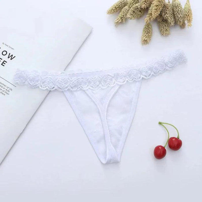 Personalized Lace Mesh Thong – Customizable and Comfortable Lingerie