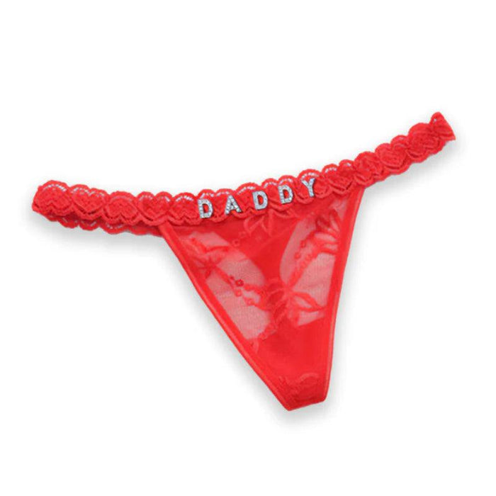 Personalized Lace Mesh Thong – Customizable and Comfortable Lingerie