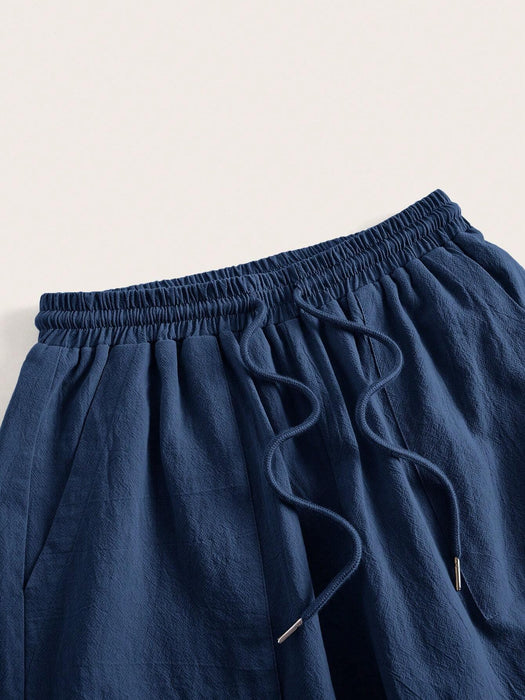 Loose Drawstring Cotton Pants - Embrace Comfort With Effortless Style