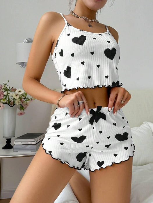 Printed Cami Shorts Set – Comfortable and Stylish Loungewear