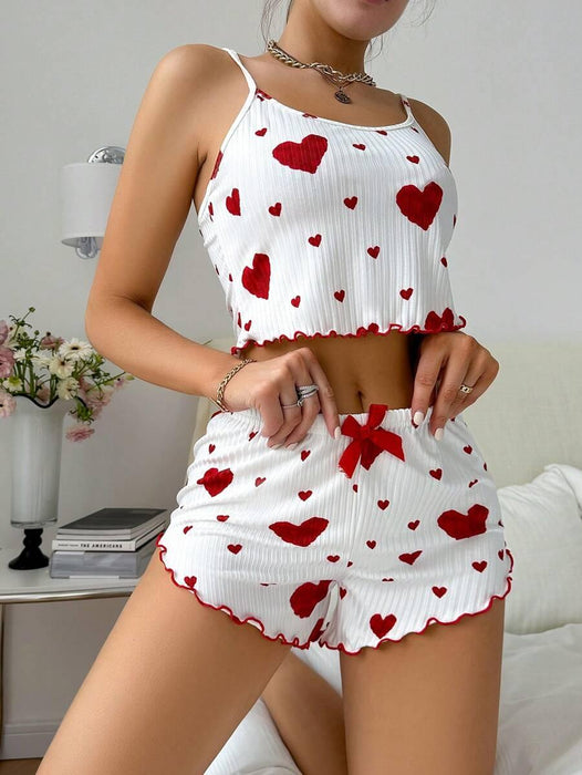 Printed Cami Shorts Set – Comfortable and Stylish Loungewear