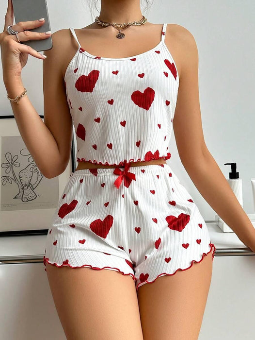 Printed Cami Shorts Set – Comfortable and Stylish Loungewear