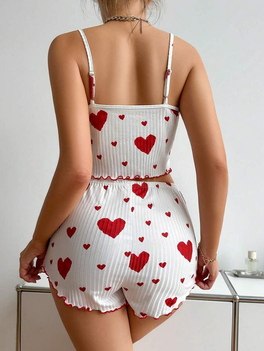 Printed Cami Shorts Set – Comfortable and Stylish Loungewear