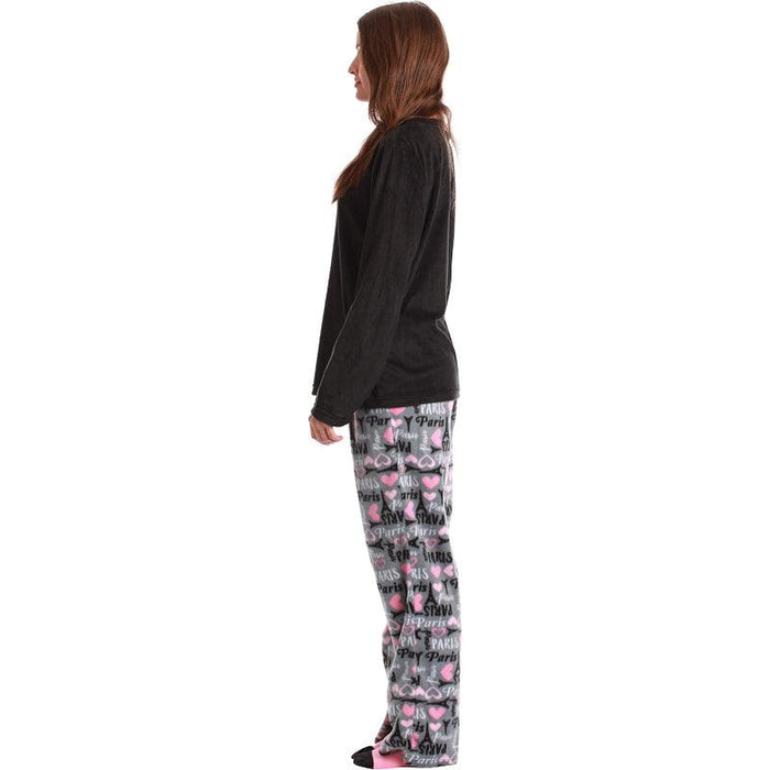 Printed Pajama Set Socks – Soft Fleece Pajama Set for Comfort