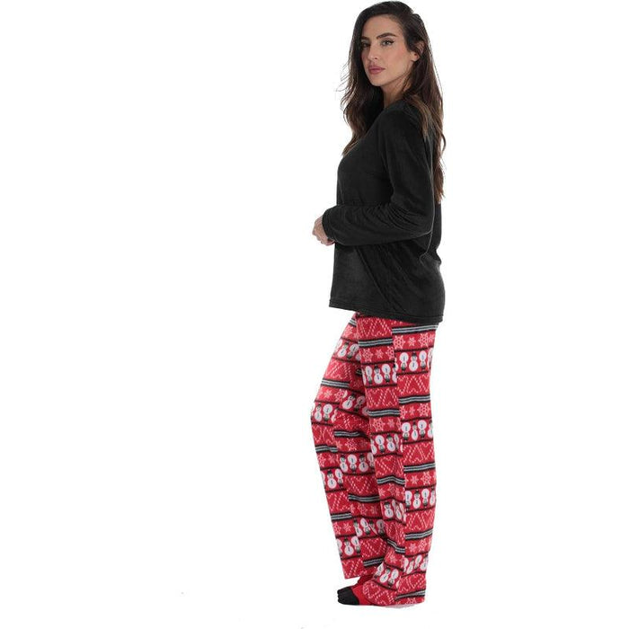 Printed Pajama Set Socks – Soft Fleece Pajama Set for Comfort