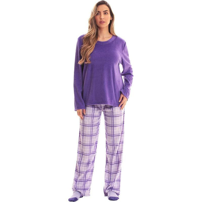 Printed Pajama Set Socks – Soft Fleece Pajama Set for Comfort