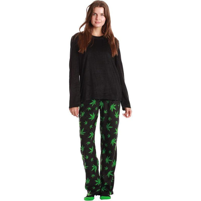 Printed Pajama Set Socks – Soft Fleece Pajama Set for Comfort