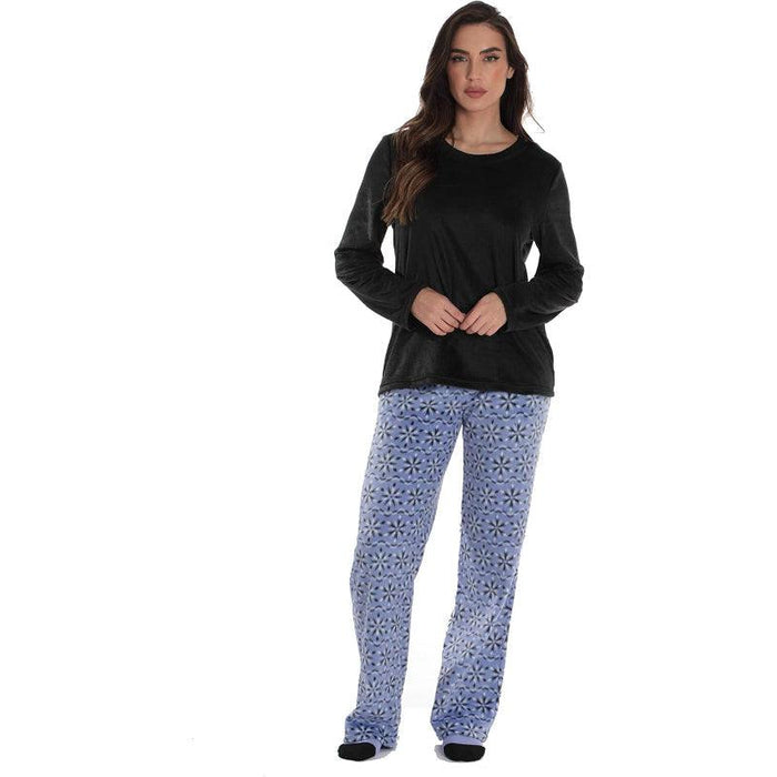 Printed Pajama Set Socks – Soft Fleece Pajama Set for Comfort