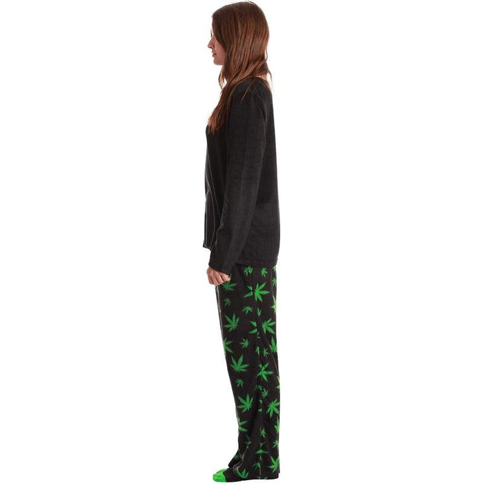 Printed Pajama Set Socks – Soft Fleece Pajama Set for Comfort