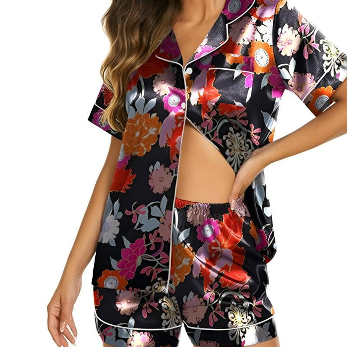 Satin Floral Pajama Set – Comfortable Sleepwear for every night