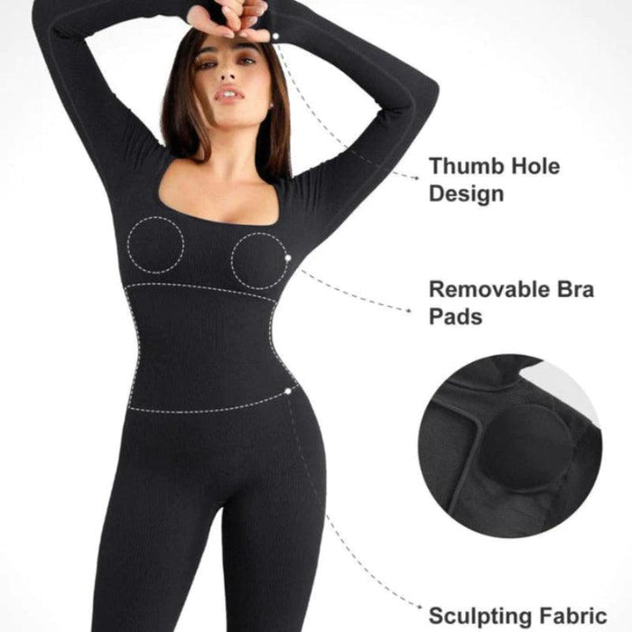 Tummy Control Sculpting Jumpsuit – Flatter Your Curves with Comfort