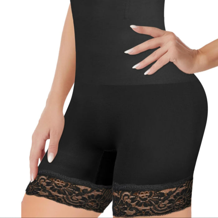 Seamless Lace Design Compression Shorts