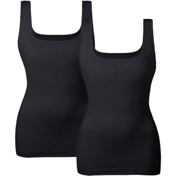 Pack Of 2 Seamless Tummy Control Tank Top With Slimming Design