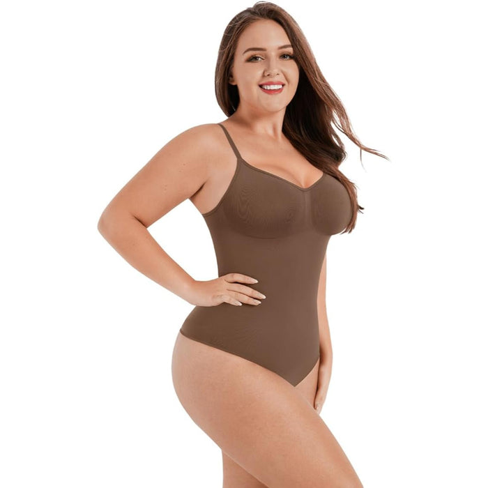 Shapewear Tummy Control Bodysuit Sculpting Tank With Thong