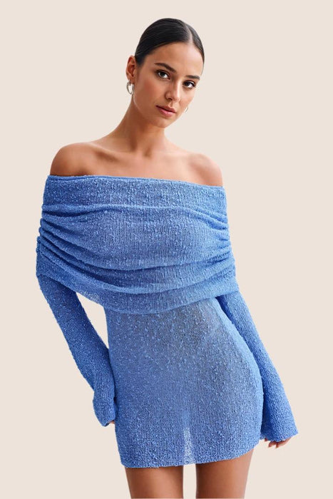 Sheer Ruched Mini Dress – Modern Elegance and Sophisticated Style