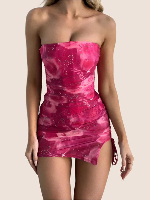 Strapless Ruched Corset Dress – Sculpted Fit for Every Occasion