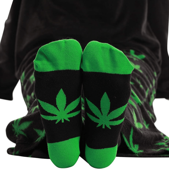 Printed Pajama Set Socks – Soft Fleece Pajama Set for Comfort