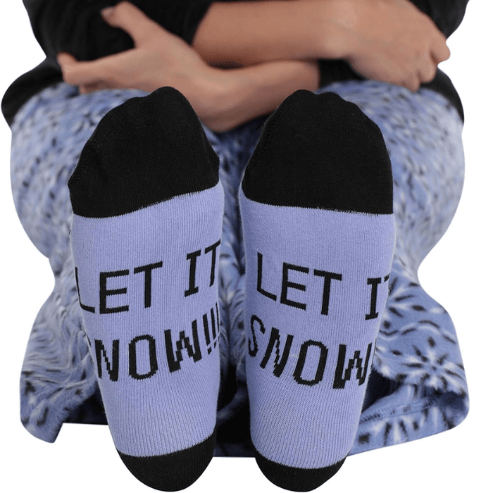 Printed Pajama Set Socks – Soft Fleece Pajama Set for Comfort