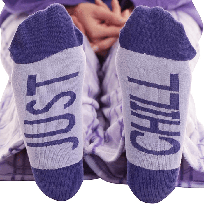 Plaid Pattern Pajama Set – Cozy Cotton Lounge Set with Matching Socks
