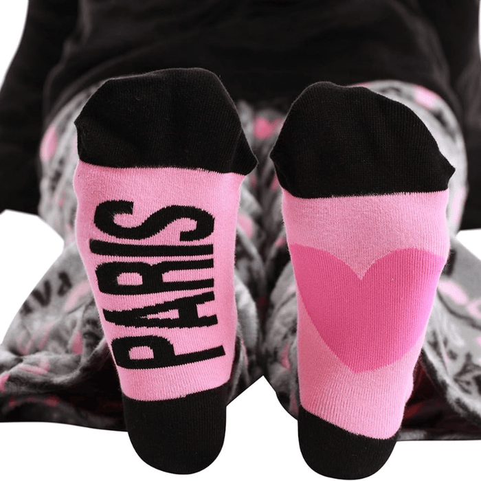 Printed Pajama Set Socks – Soft Fleece Pajama Set for Comfort