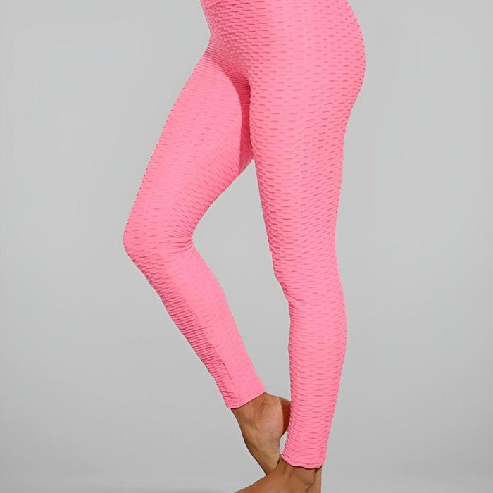 Textured High Rise Leggings – Stretch Comfort with a Stylish Finish