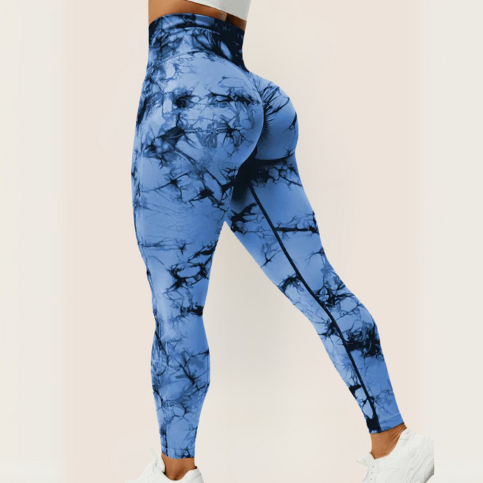 Tie Dye Workout Leggings – Sculpting Fit for Active Sessions