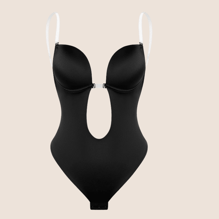 Deep V-Neck Strapless Backless Shapewear