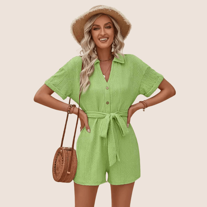 Comfy Short Sleeve Jumpsuit – Stylish Perfect for Casual Days