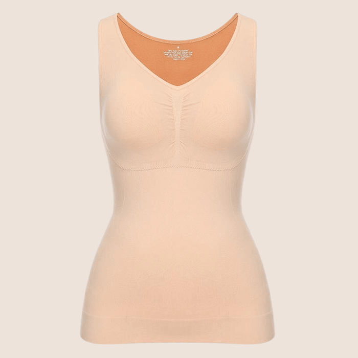 Camisole Sleeveless Wide Strap Top With Built-In Padded Bra