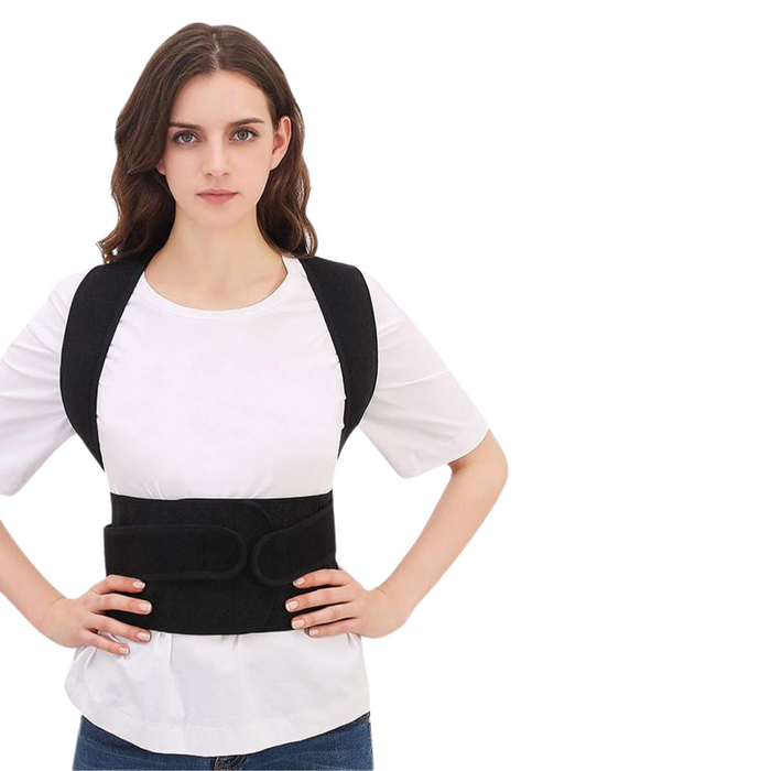 Posture Support Brace with Adjustable Straps for Comfortable Alignment